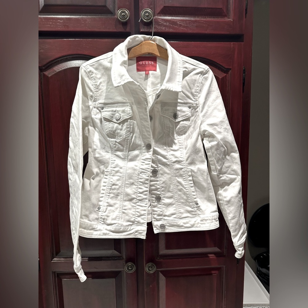 Guess White Denim Jacket